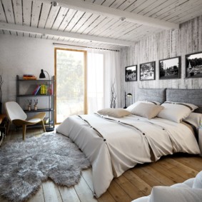 loft yatak odası tasarım fotoğraf