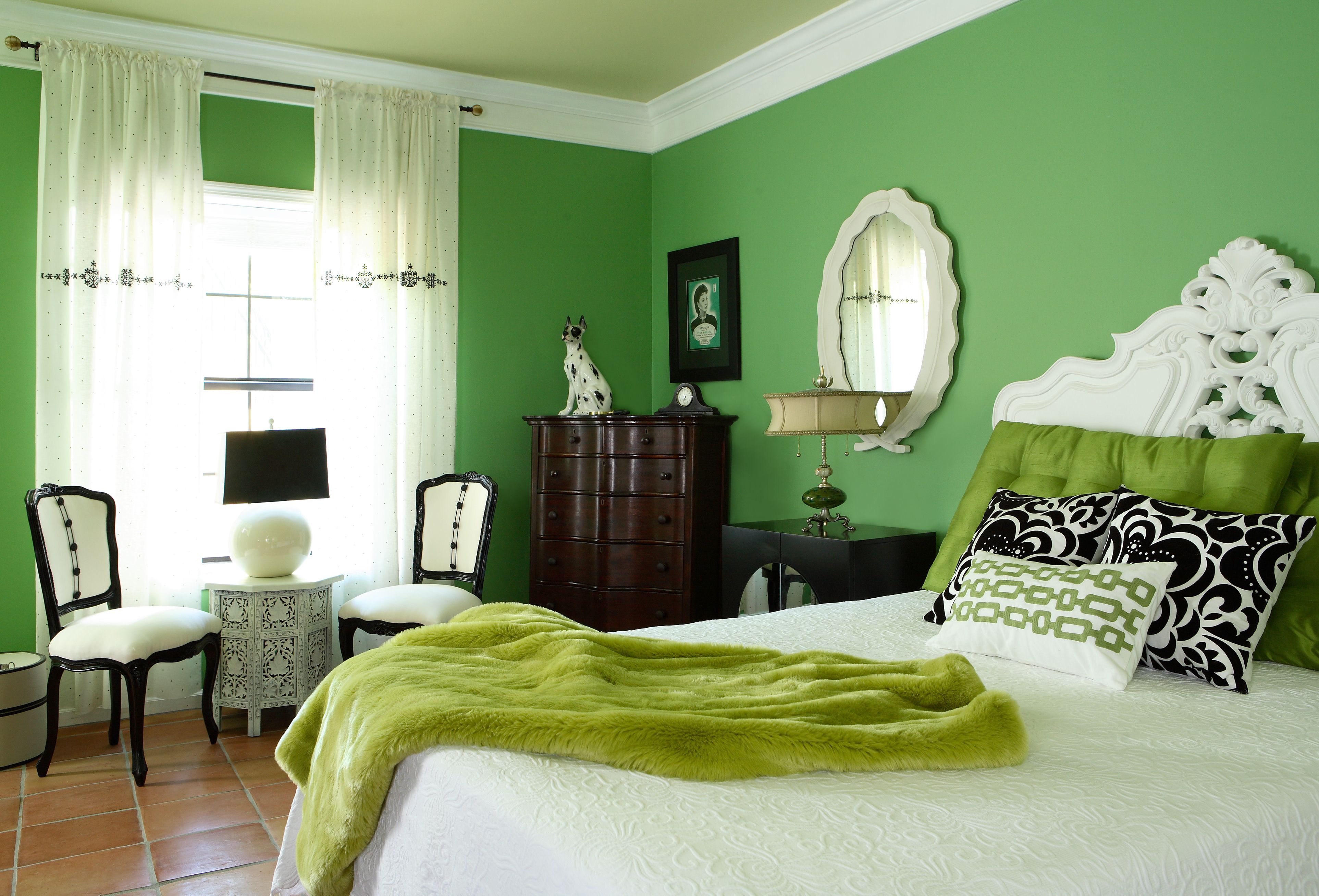 yeşil yatak odası fikirleri pics
