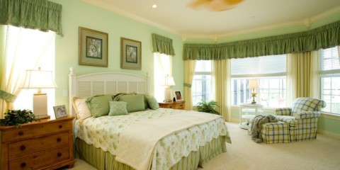 opțiuni idei dormitor verde