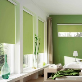 yeşil yatak odası fotoğraf dekorasyon
