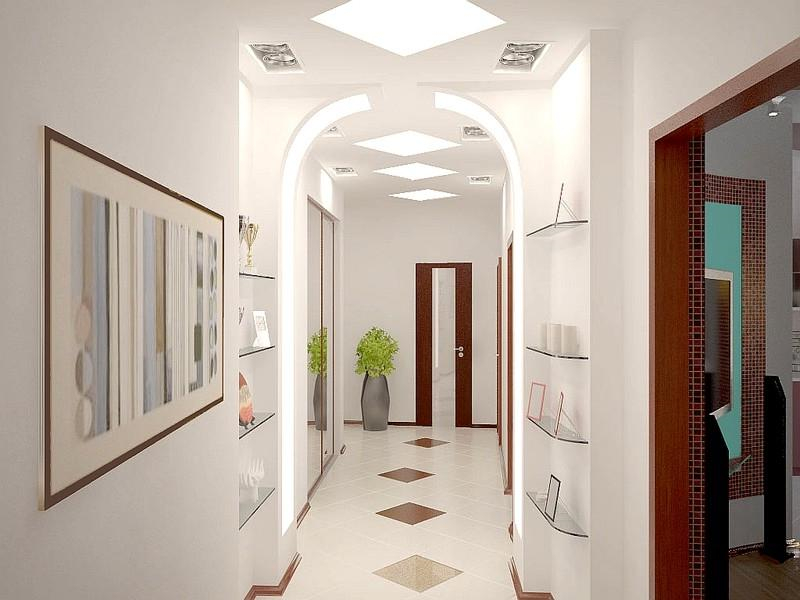 design for a narrow long corridor