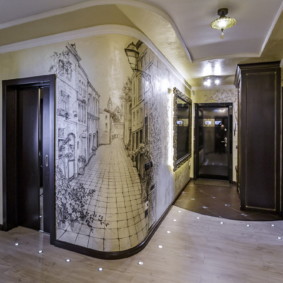 foto dekorasi dinding lorong