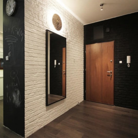 foto de diseño de pared de pasillo