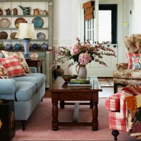 country style living room photo decor