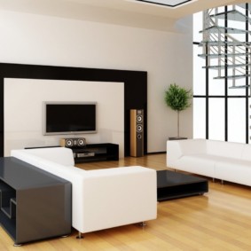 Larawan ng minimalism style living room na disenyo