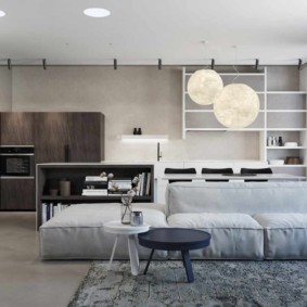 minimalista stílusú nappali fotó belső