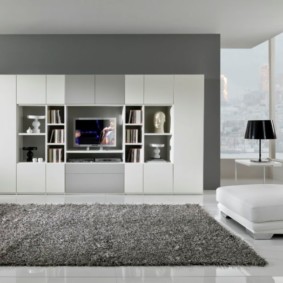 minimalista stílusú nappali belső fotó