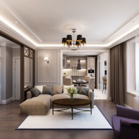 neoclassical style in the interior of the apartment types of photos