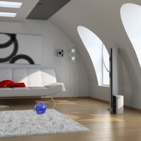 idee di arredamento soggiorno high-tech