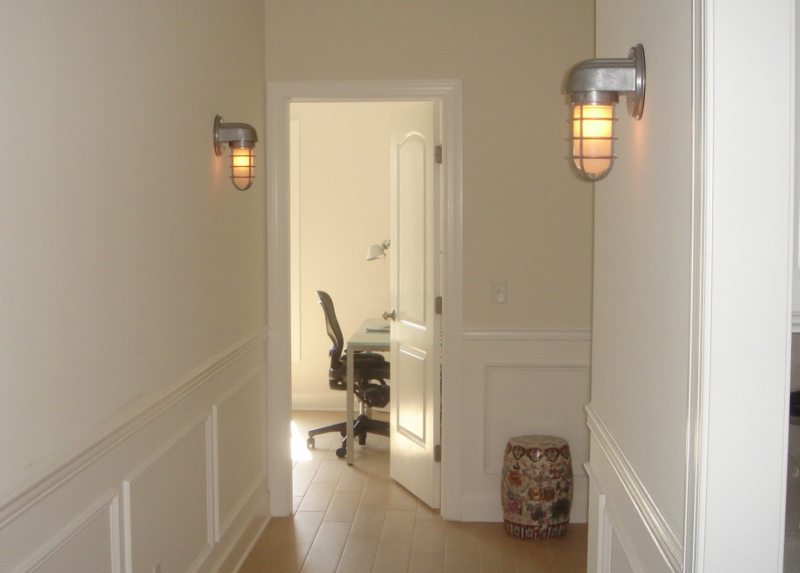 đèn trong hành lang ý tưởng nội thất