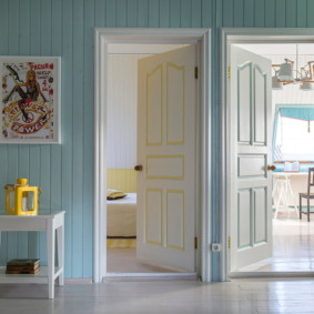 bright doors in the apartment types of photos