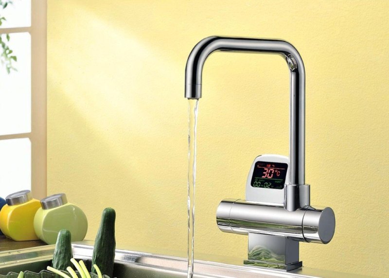 thermostatic mixer in the kitchen