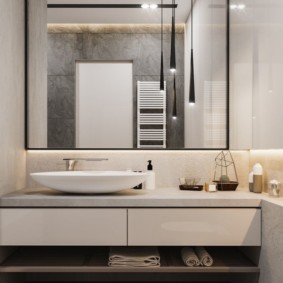 mirror height above bathroom sink design ideas