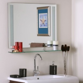 výška zrkadla nad interiérom nápadov na umývadlo