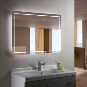 mirror height above bathroom sink design ideas