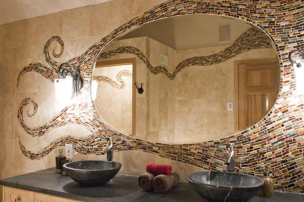 înălțimea oglinzilor deasupra ideilor de proiectare a chiuvetei de baie