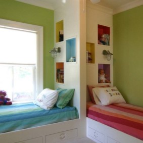 bright bedroom with a window bed