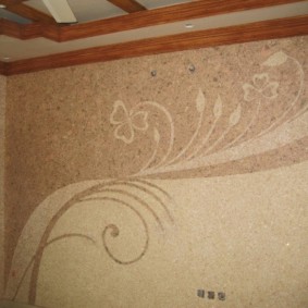 papel de parede líquido na decoração do corredor