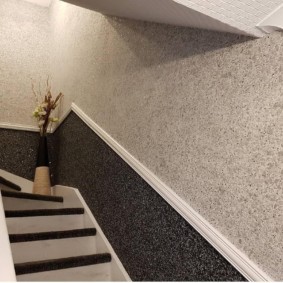 papel de parede líquido nas idéias de decoração do corredor