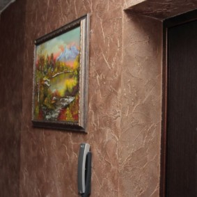 papel de parede líquido na decoração da foto do corredor