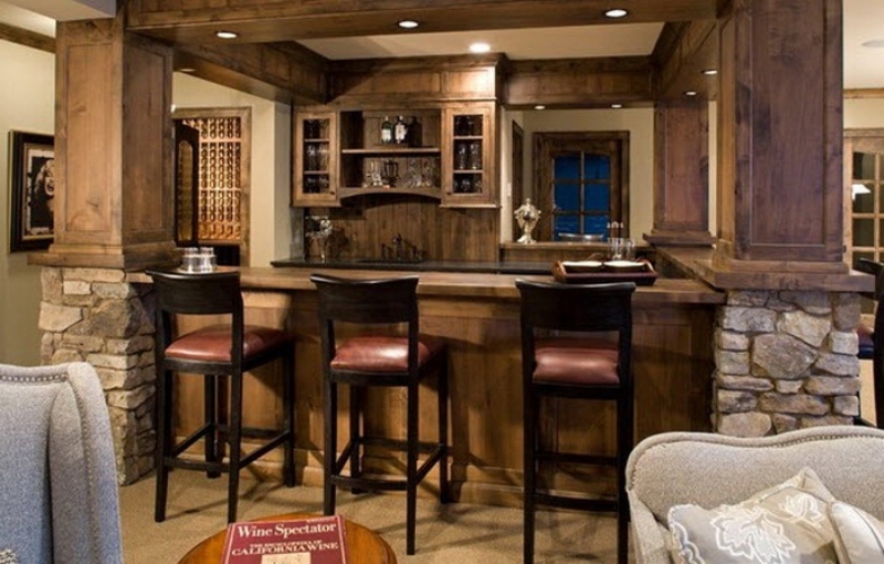 bar counter in the interior of the kitchen