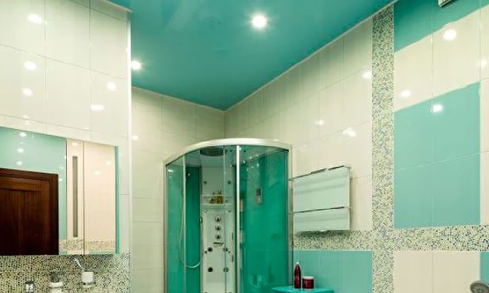 Turquoise badkamer