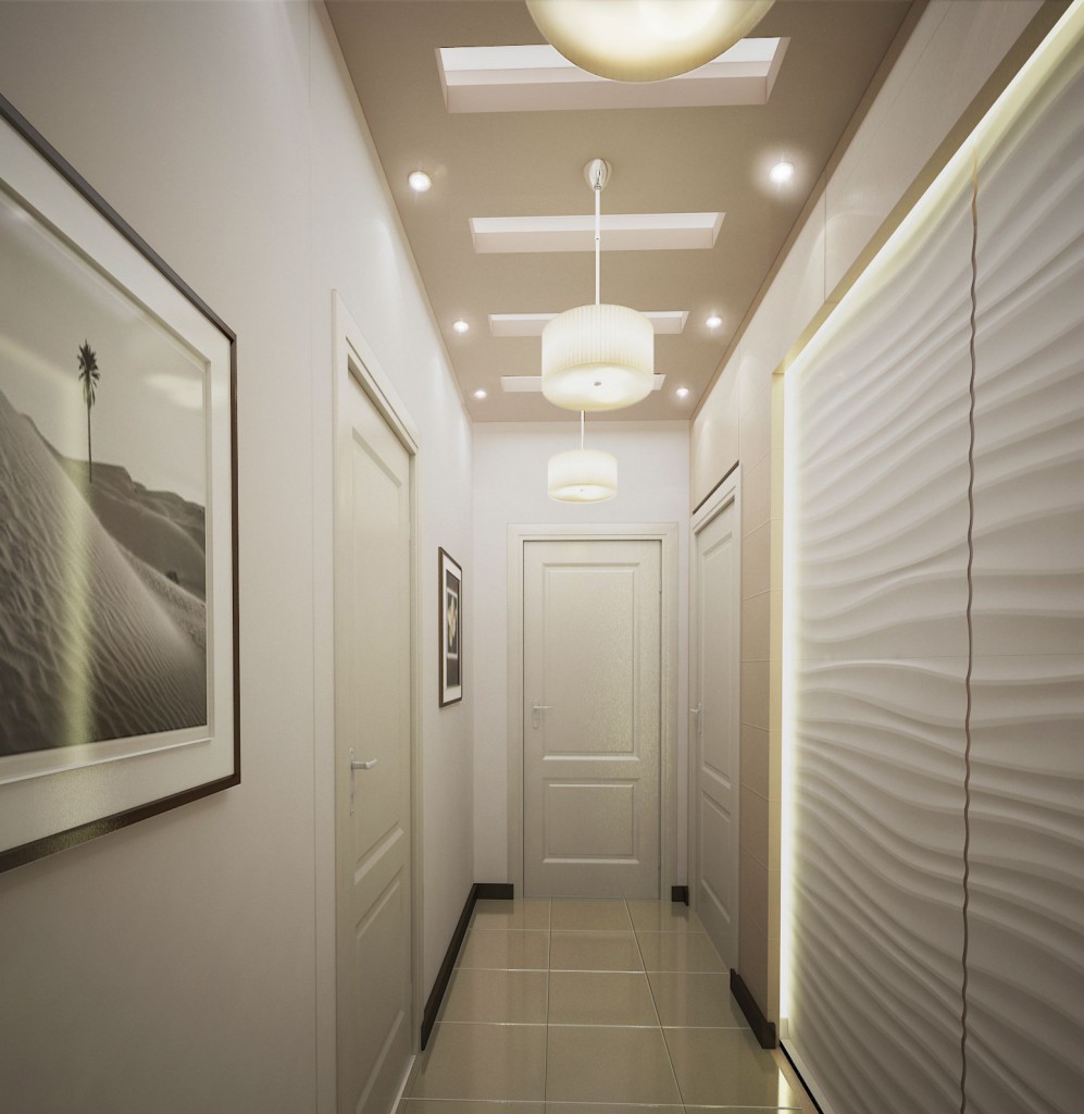 design of a narrow corridor in a panel house