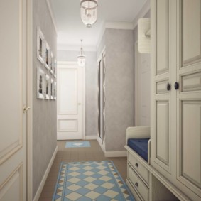 hành lang hẹp trong ý tưởng căn hộ