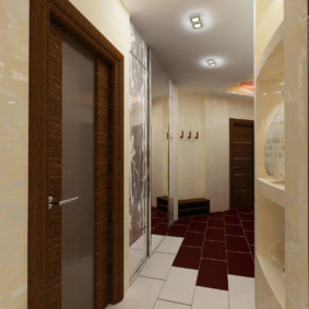 wallpaper design for a narrow decor idea corridor