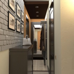 design practic de tapet pentru un coridor îngust