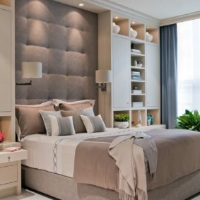 yatak odası tasarımı 14 metrekare çok fonksiyonlu mobilya