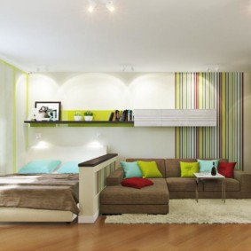 projekt sypialni salonu Pomysły na 16 m2