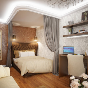 vardagsrum sovrum design 16 kvm dekor idéer