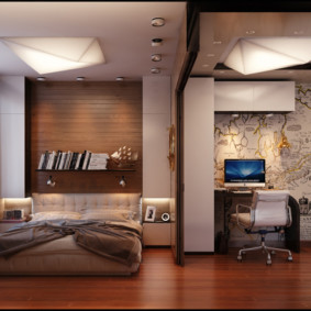 sala de estar quarto design 16 m² decoração idéias