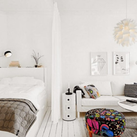 woonkamer slaapkamer ontwerp 16 m² foto soorten