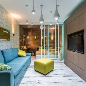 obývacia izba spálne dizajn 16 m² názory nápady