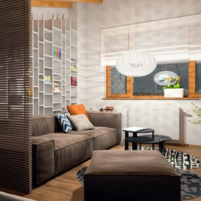 obývacia izba spálne dizajn 16 metrov štvorcových typov dekor