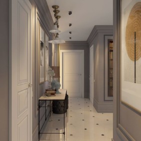 hành lang hẹp trong ý tưởng trang trí căn hộ