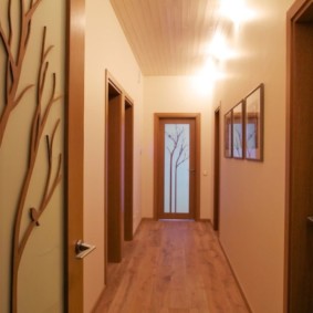 narrow corridor in the apartment interior ideas