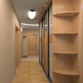 hành lang hẹp dài trong nội thất ảnh căn hộ