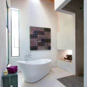 Minimalistický styl koupelnového designu