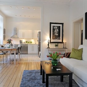 Studio appartement in Scandinavische stijl