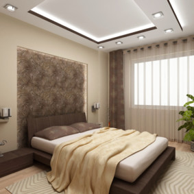 Duplex ceiling in the bedroom