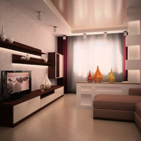 Design a living room in a modern style