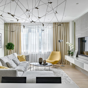 Bright accents in a bright room