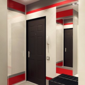 Bir panel ev daire siyah kapı