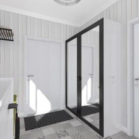 Proiectare coridor cu dulap oglindă