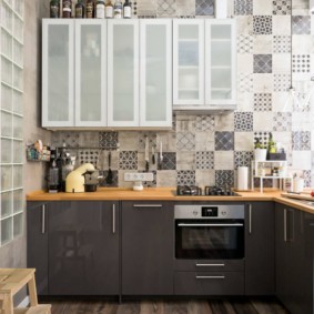 Corner headset in a modern apartment