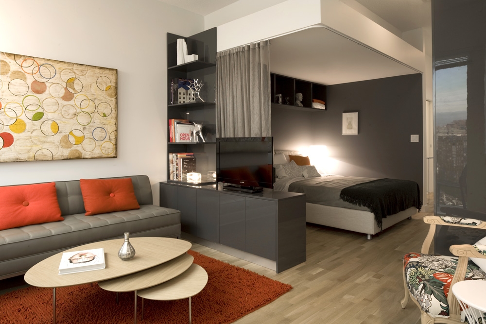 20 m² woonkamer slaapkamer interieur ideeën