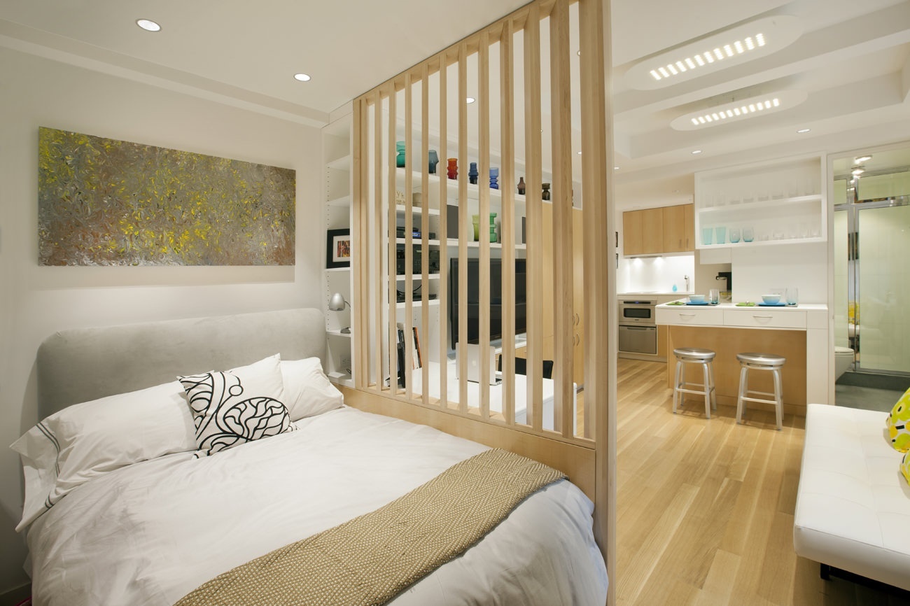 20 m² woonkamer slaapkamer ontwerpideeën